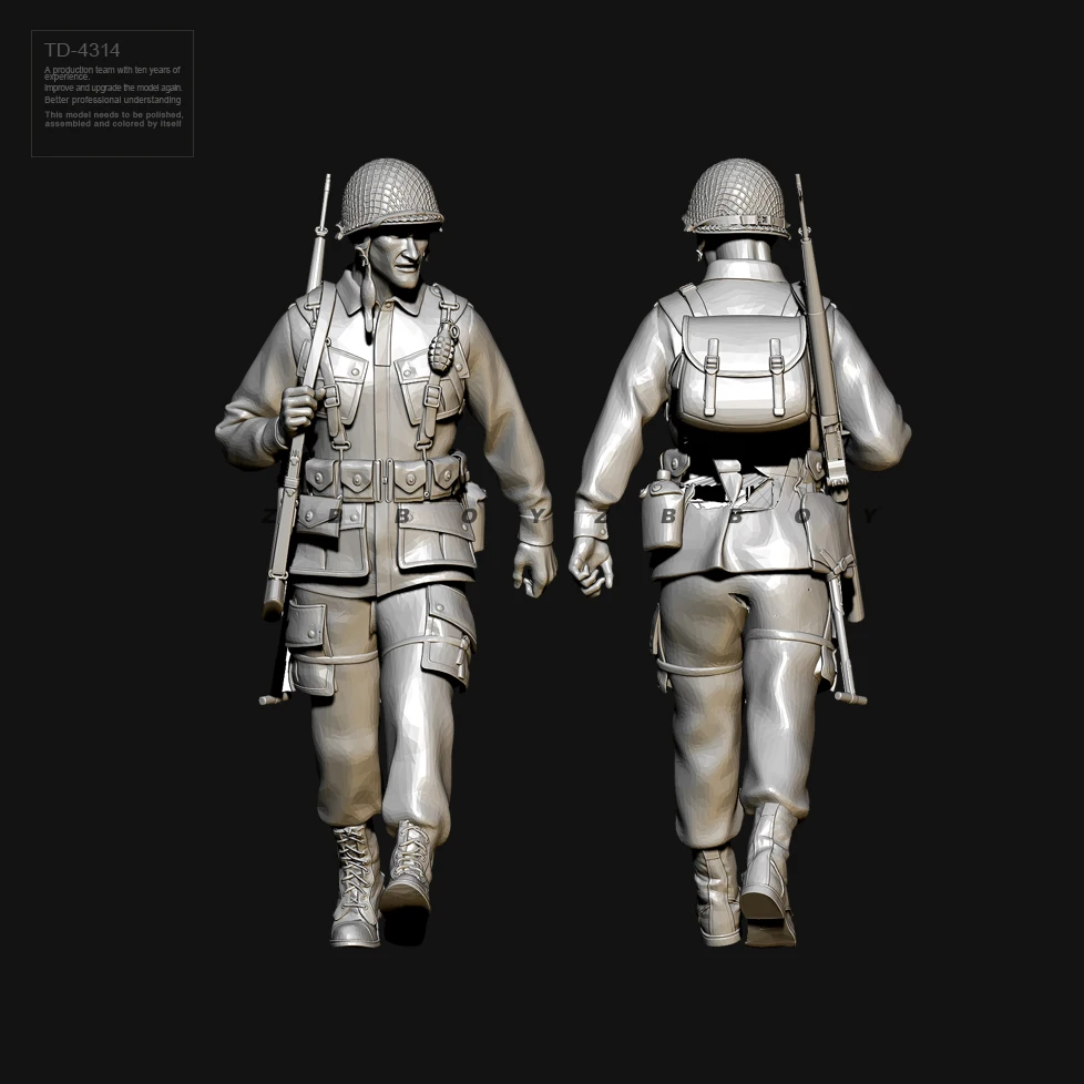 1/35 50mm Resin Soldier model kits figure colorless and self-assembled TD-4314