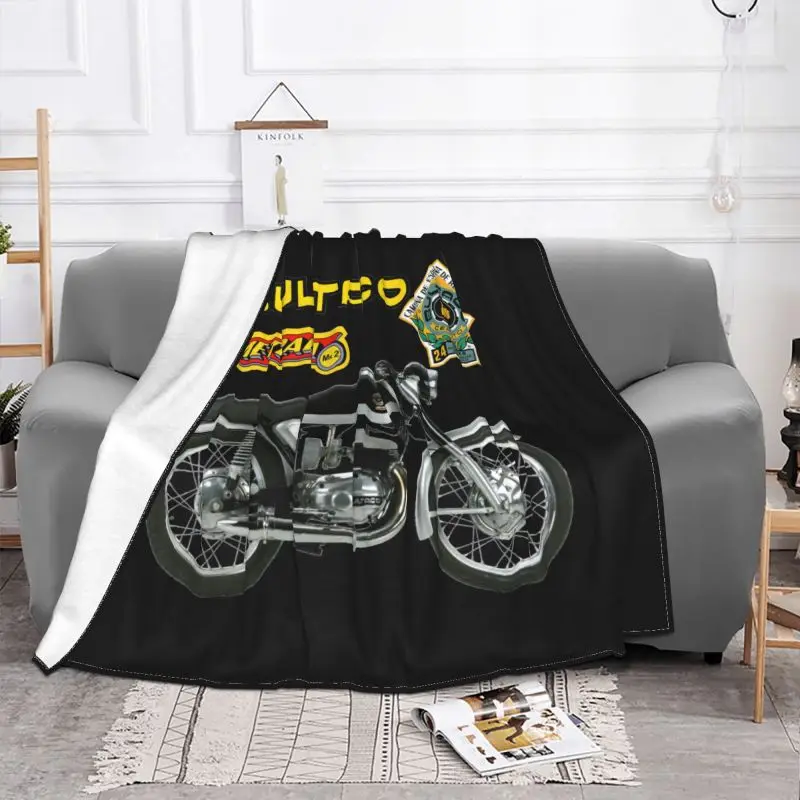 Bultaco Metralla Mk2 Motorcycle 01 Blanket Plush Bedding Anti-Pilling Sofa Dedicated Home Decotation