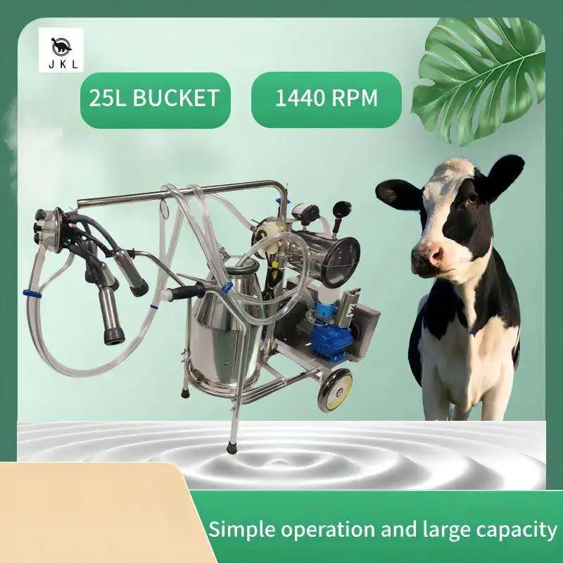 Farms High Efficiency Low Cost Easy To Clean Best Electric Automatic Cow Portable Milking Machine For Dairy Farm Goats