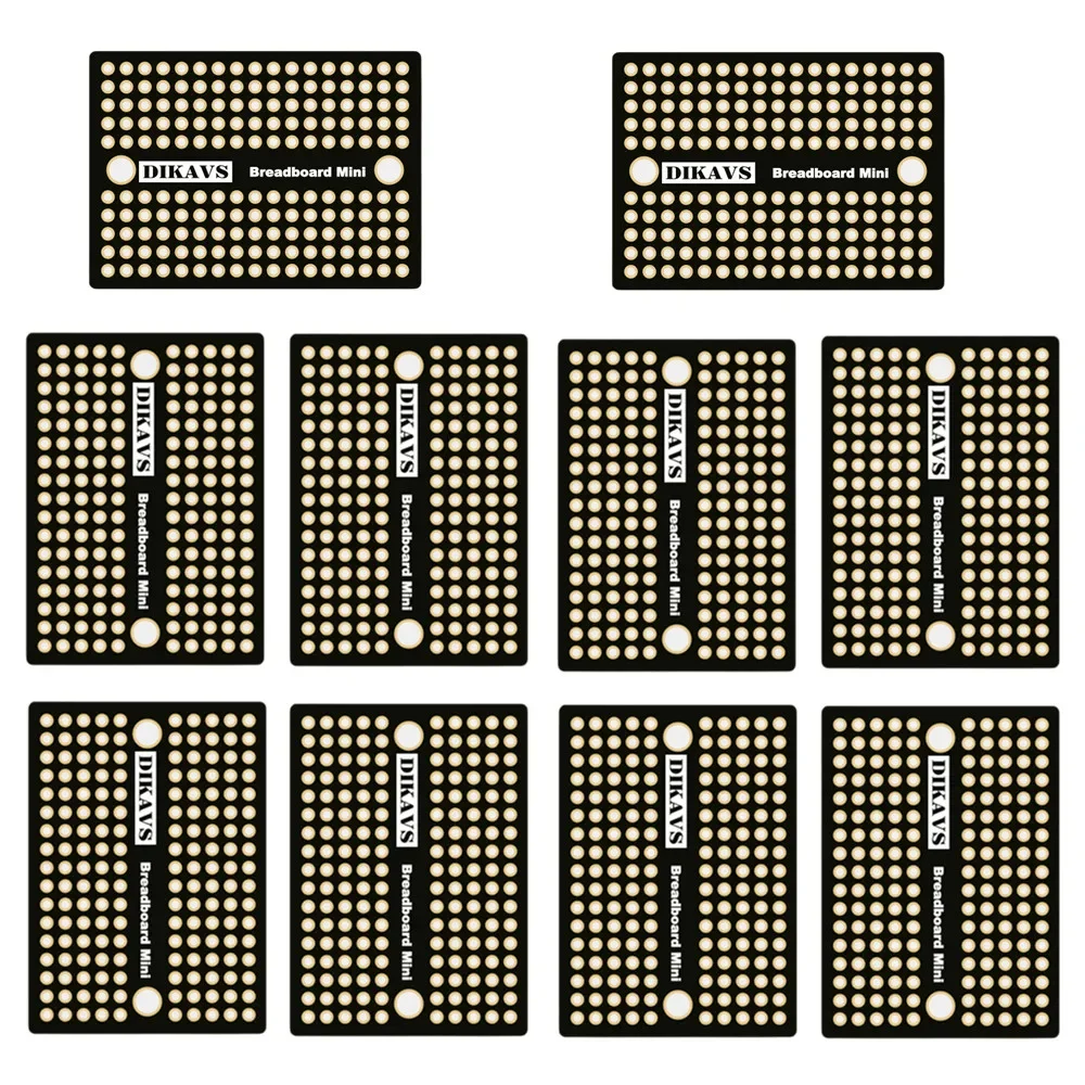 Solder-able 170 Points Breadboard Mini Prototype Pcb Board for Arduino DIY Project  (Pack of 10)