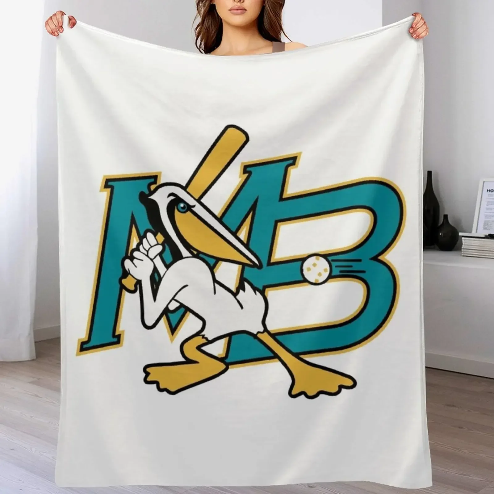

Myrtle Beach Pelicans team Throw Blanket Heavy Thermal Blankets For Baby decorative Blankets