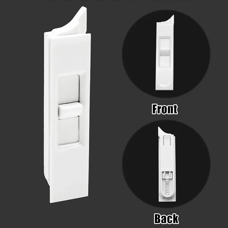 6 Paar Kippriegel, Kunststoff-Ersatz für Fenster-Kippriegel, Snap-In-Riegelpaare, federbelastete Fensterriegel