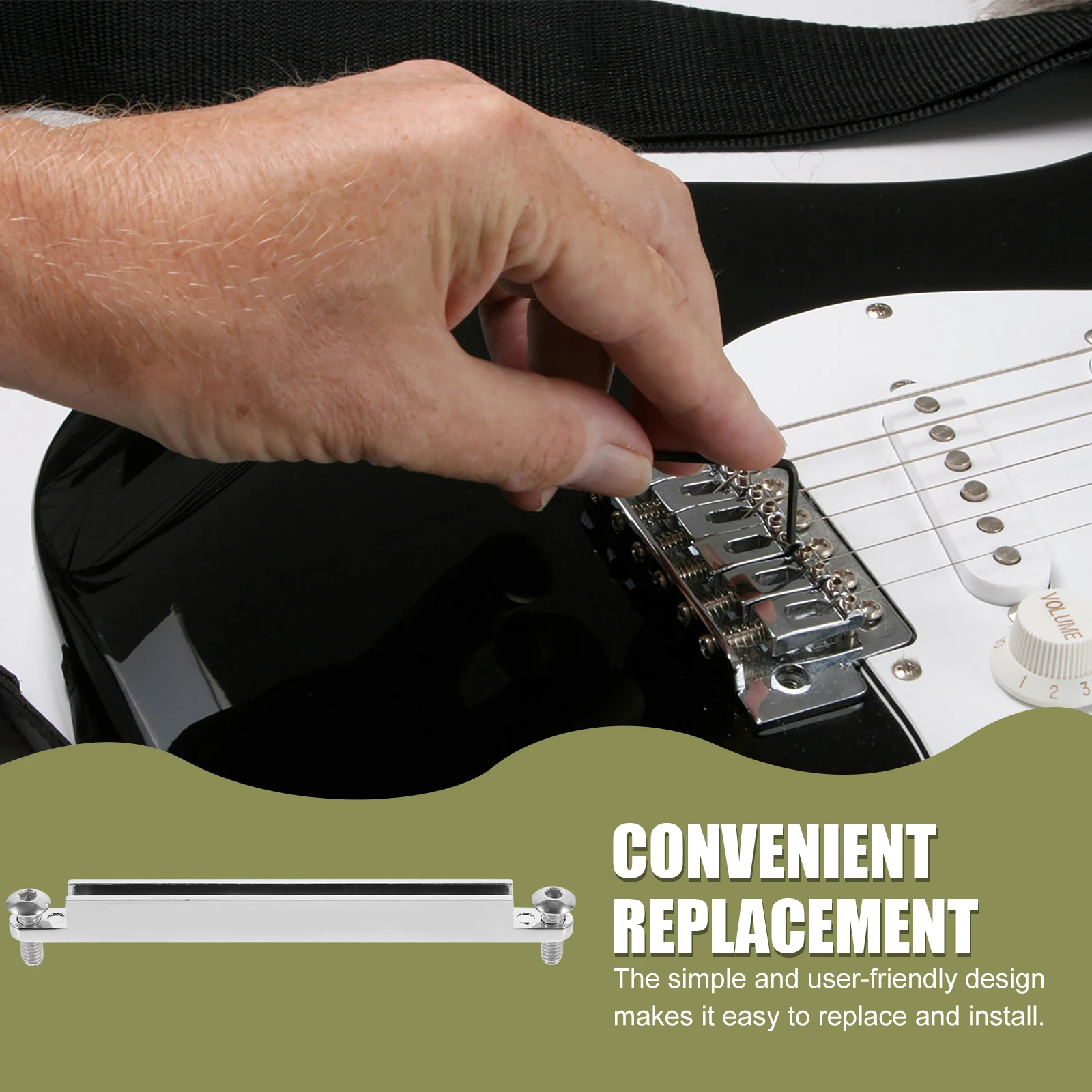 

Metal Pillow Electric Guitar Acoustic Bridge Saddle Nut Seat Replacement Guitars Accessories Tailpiece