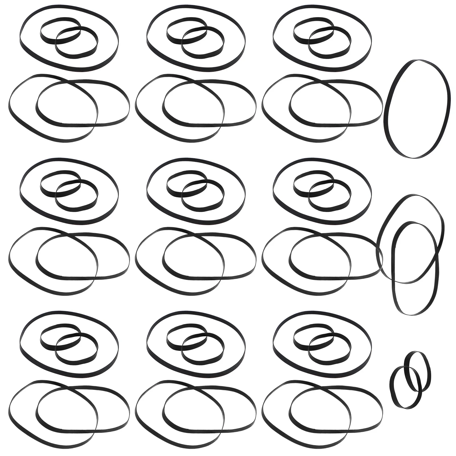 أحزمة مطاطية مربعة مشتركة 4-13.5 سنتيمتر لإصلاح آلة التسجيل حزام قوي مضاد للتشوه لمحرك الفيديو والأقراص المضادة للتشوه #4