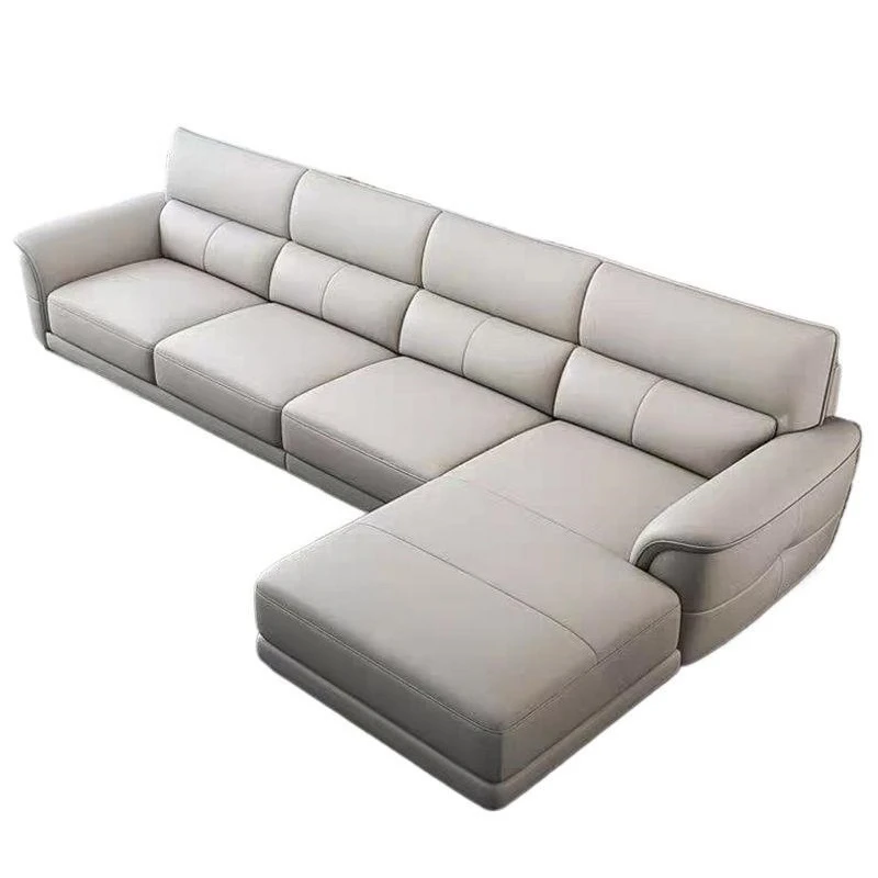 

Nordic, sofa, first layer cowhide, modern, simple, small apartment, living room