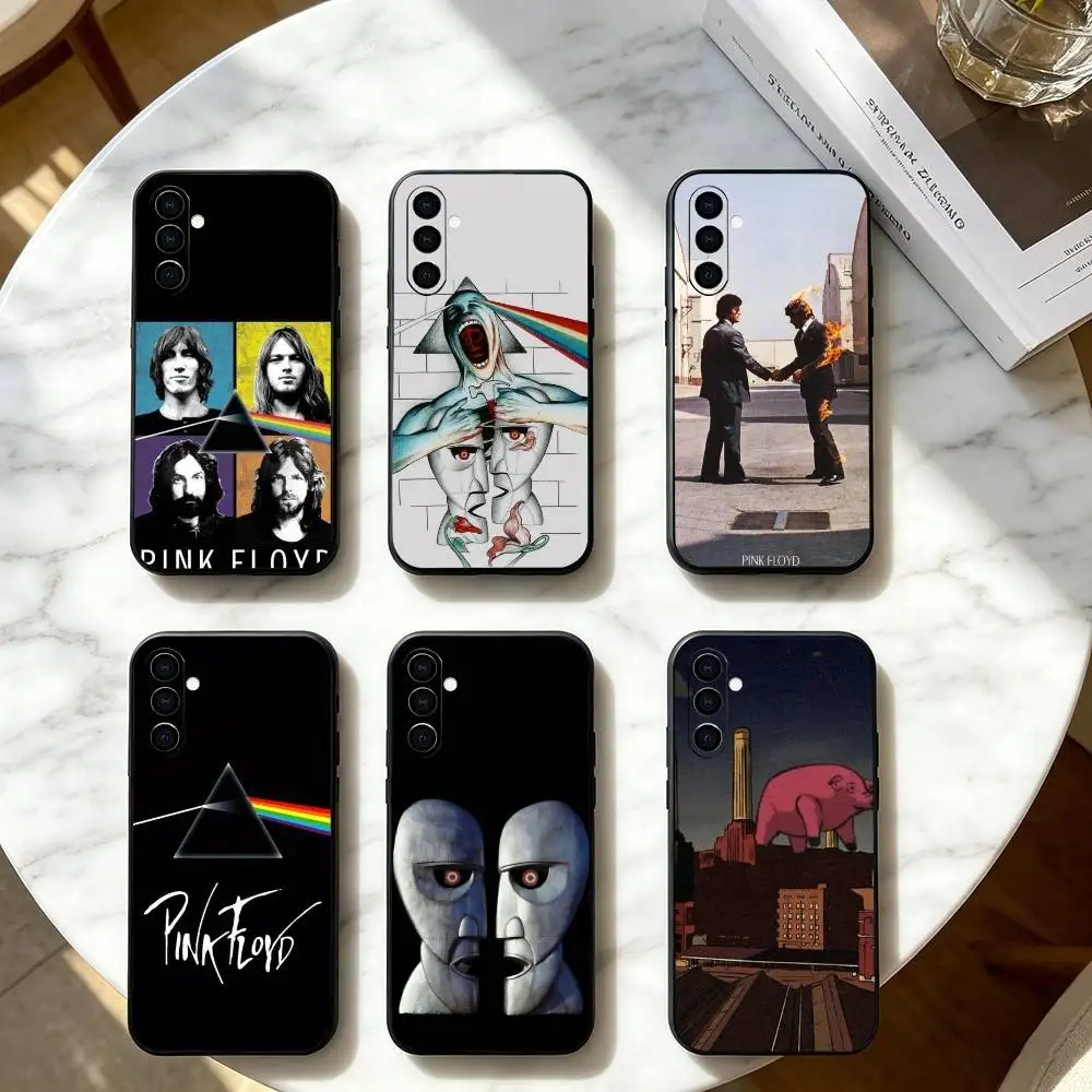 

Pink R-Rock B-Band F-Floyd Phone Case Black Silicone Soft For Samsung Galaxy A73,A72,A71,A70,A53,A52,A51