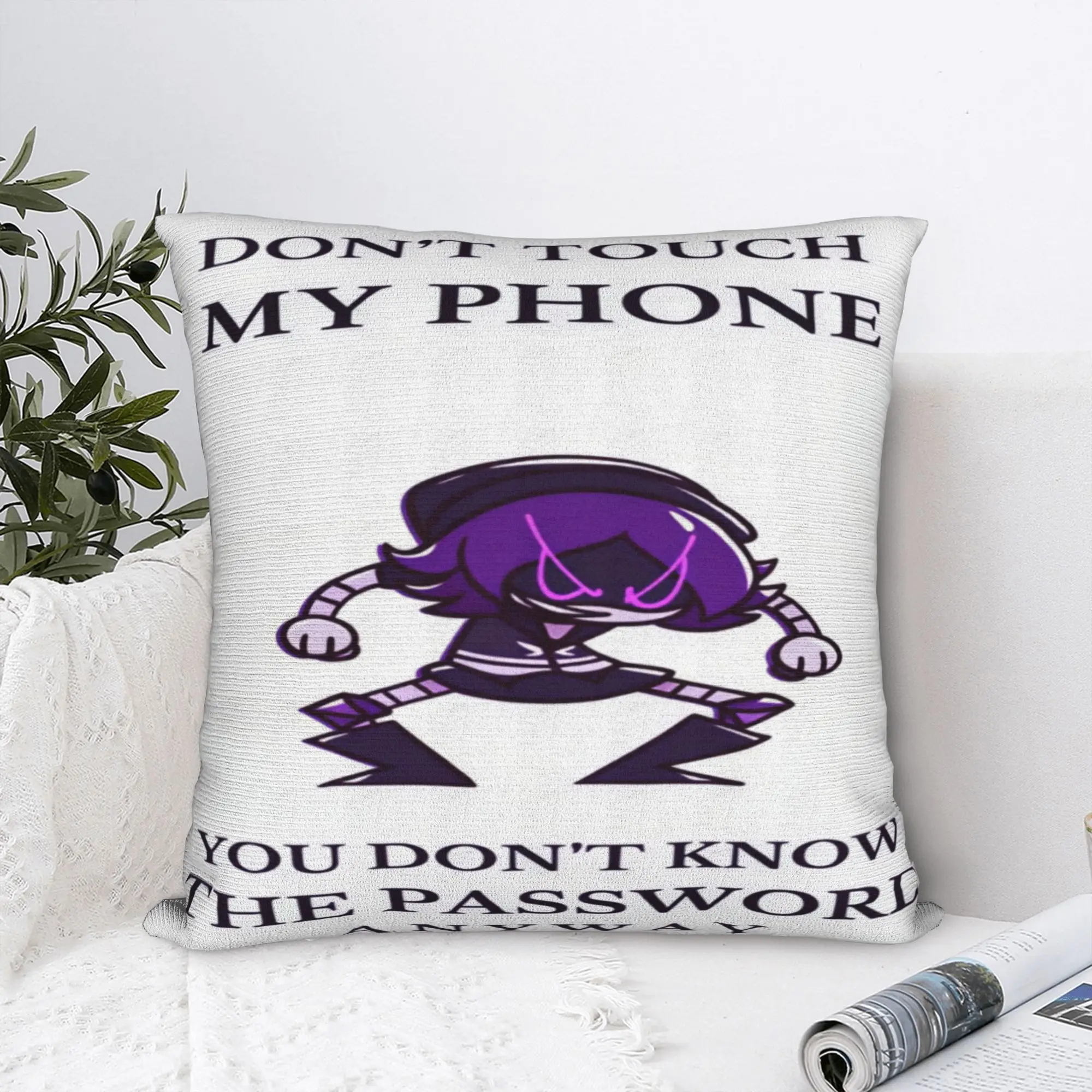 Pillow Case Murder Drones Uzi Doorman  Soft  Pillow Cover For Living Room Bed Chair Funny Pillowcases