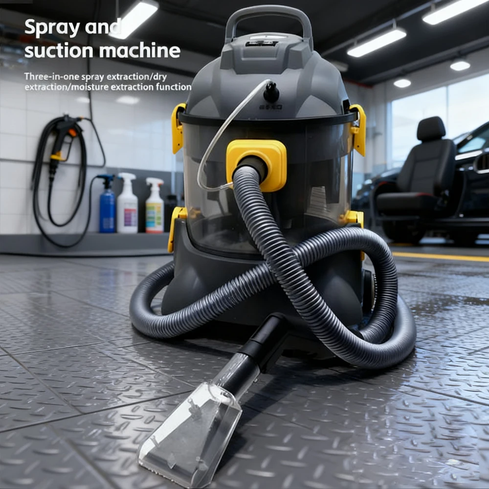 

Спрей и пылесос 1400 Вт, экстрактор для ковров 3-в-1, машина для очистки обивки высокого давления, автомобильный пылесос для влажной и сухой уборки с распылителем