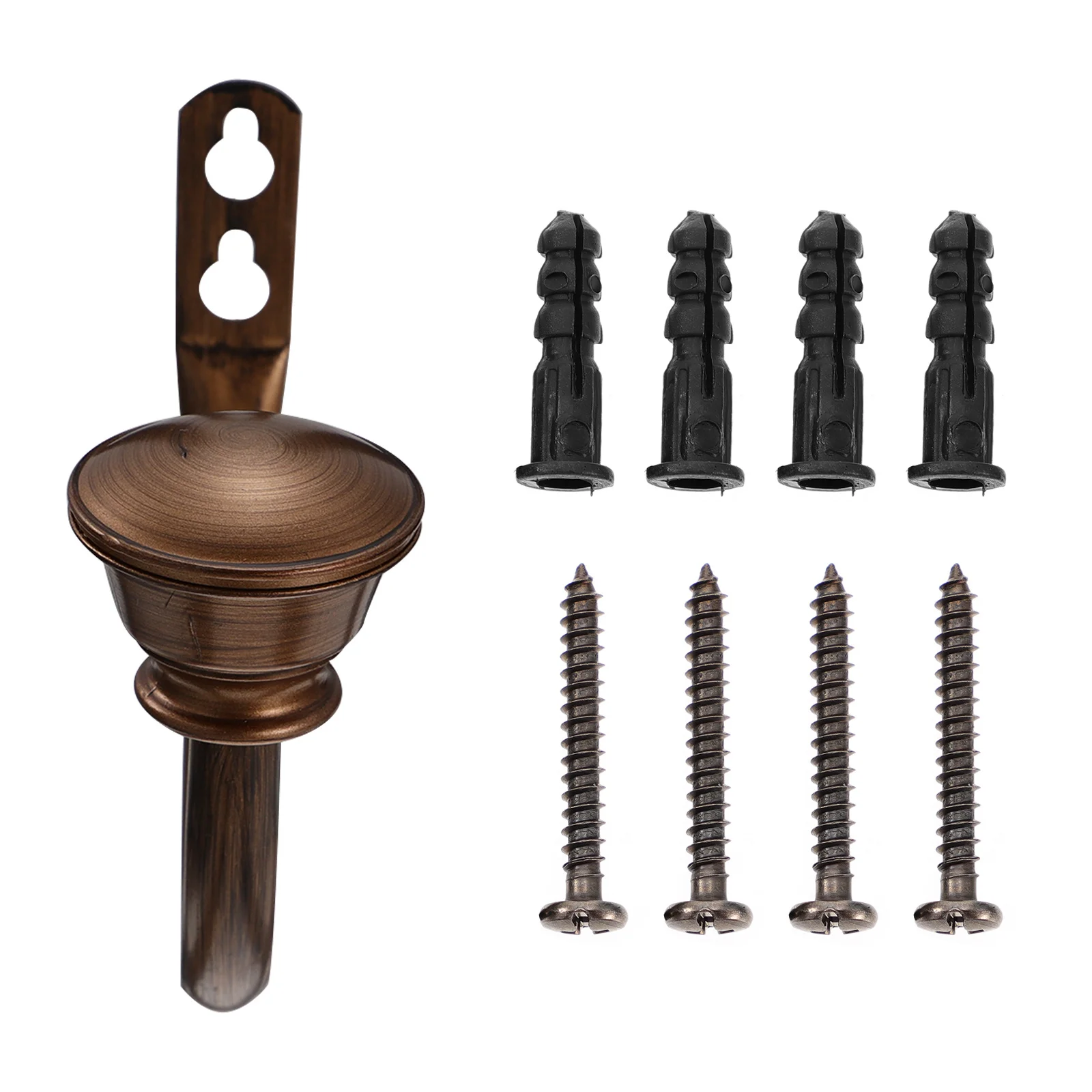 2 قطعة U-شكل الستار Holdbacks السنانير الحديد الحائط قوية متعددة الاستخدام الشماعات لستائر معاطف المنزل خطاطيف الستائر #4