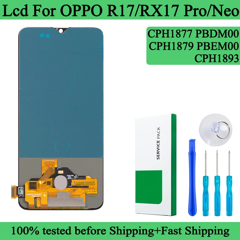 CPH1879 PBEM00 CPH1877 PBDM00 OLED Lcd For OPPO R17 Display RX17 Neo Touch Screen Digitizer Panel Assembly For RX17 Pro