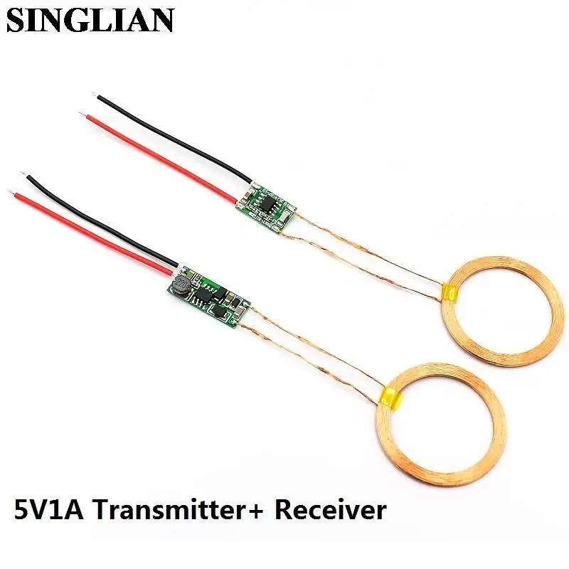 5V1A/5V2A Wireless Power Supply Module Wireless Charging Transmitter/Receiver Circuit Board Module