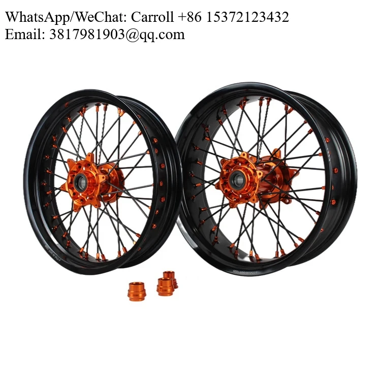 

MOQ 1 Set 17 Inch 36 Spoke EXC SXF SX XC 125 250 350 450 Racing Motorcycle Wheels Set 17" Motorcycle Wheels