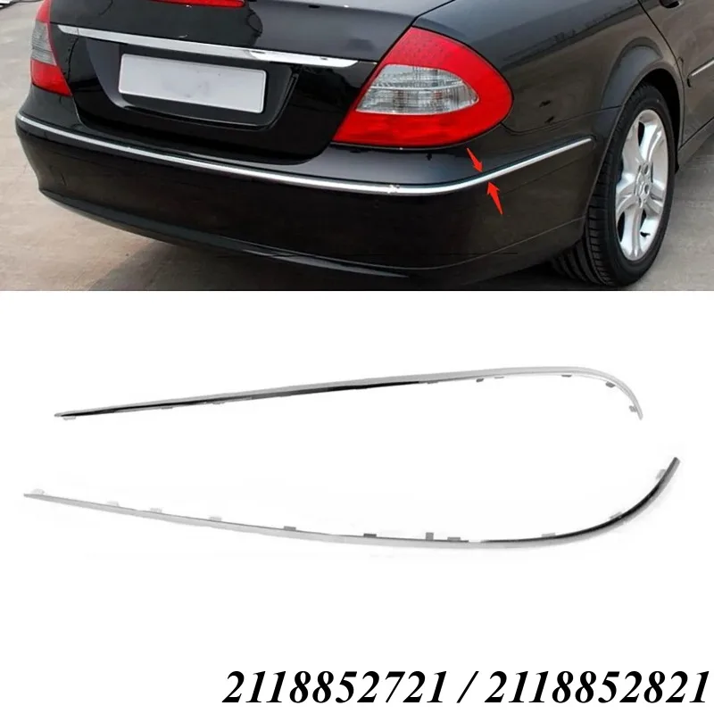 

Хромированная полоса заднего бампера для Mercedes Benz E320 E350 E550 E63 AMG 2118852721 2118852821 2 шт.