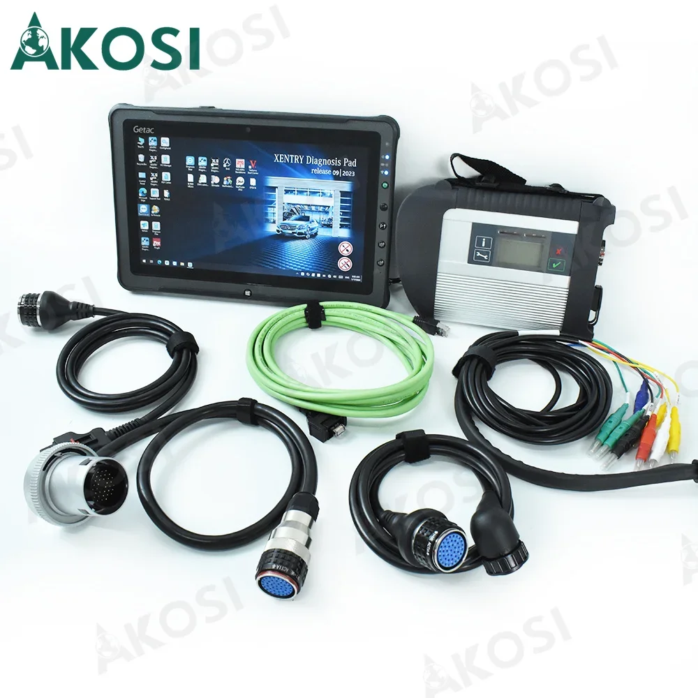 Ready to use F110 tablet+Full Chip MB STAR C4 SD Connect Compact C4 Car truck software Mb star Multiplexer Diagnostic Tool