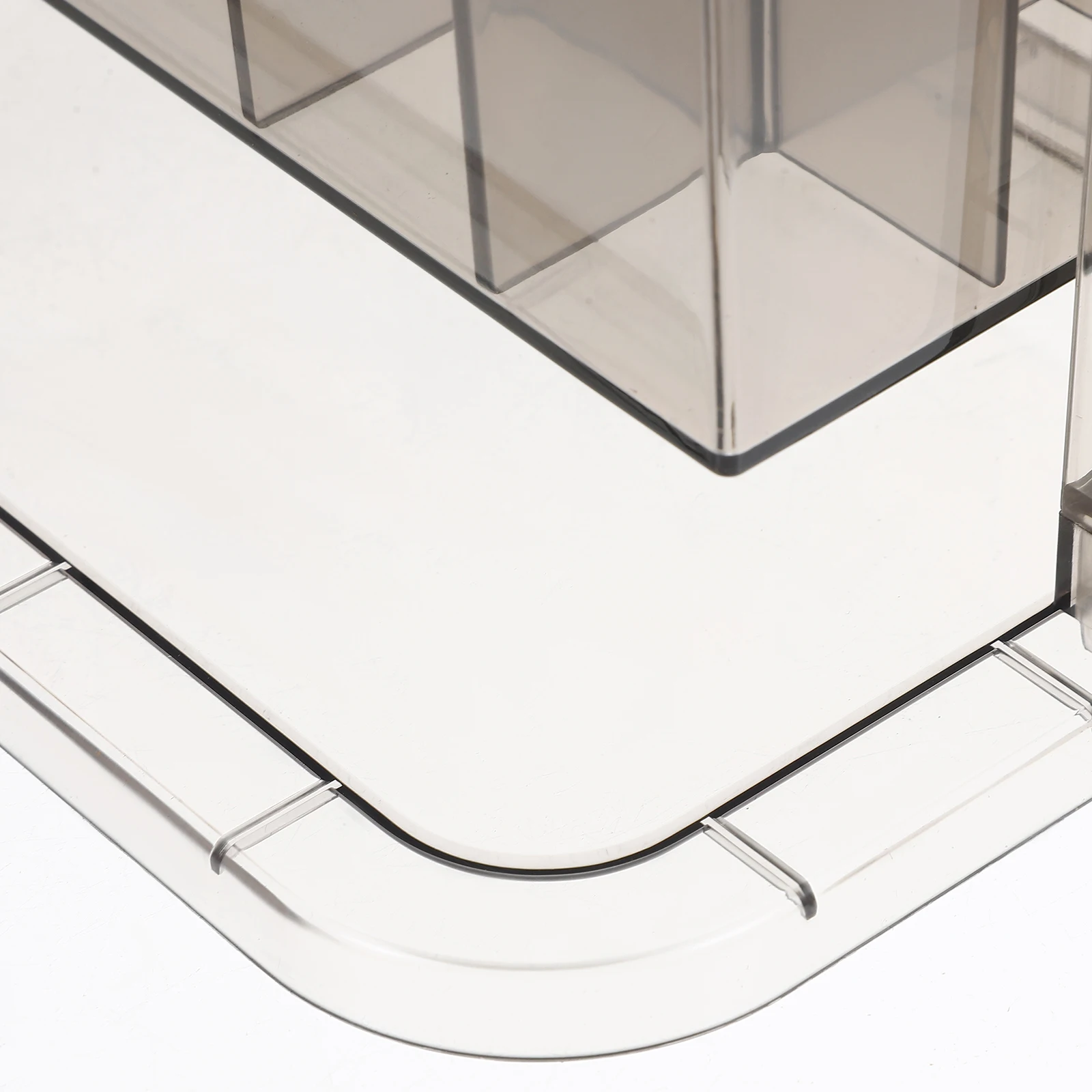 

Pet Rotatable Brush Storage Box Clear Black Desktop ganizer Holder Tabletop Makeup Brushes Holder For Desktop Brushes Pens