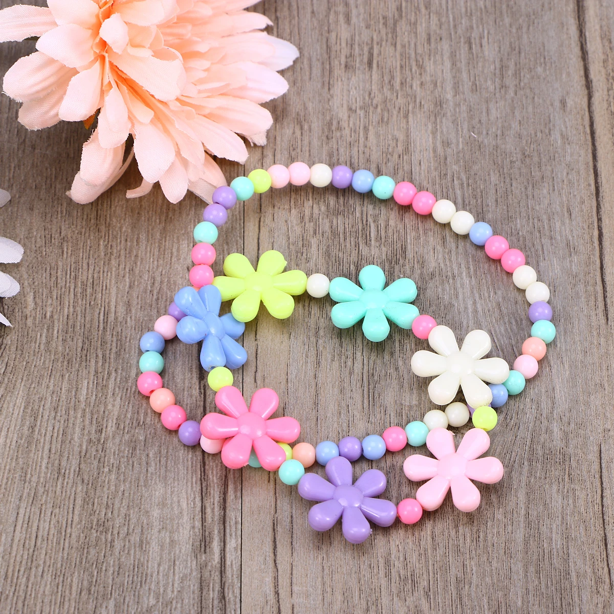 

Candy Color Necklace Bracelet Girls Jewelry Beaded Child Choker Necklaces Kids Party Birthday Wedding Celebration Gift