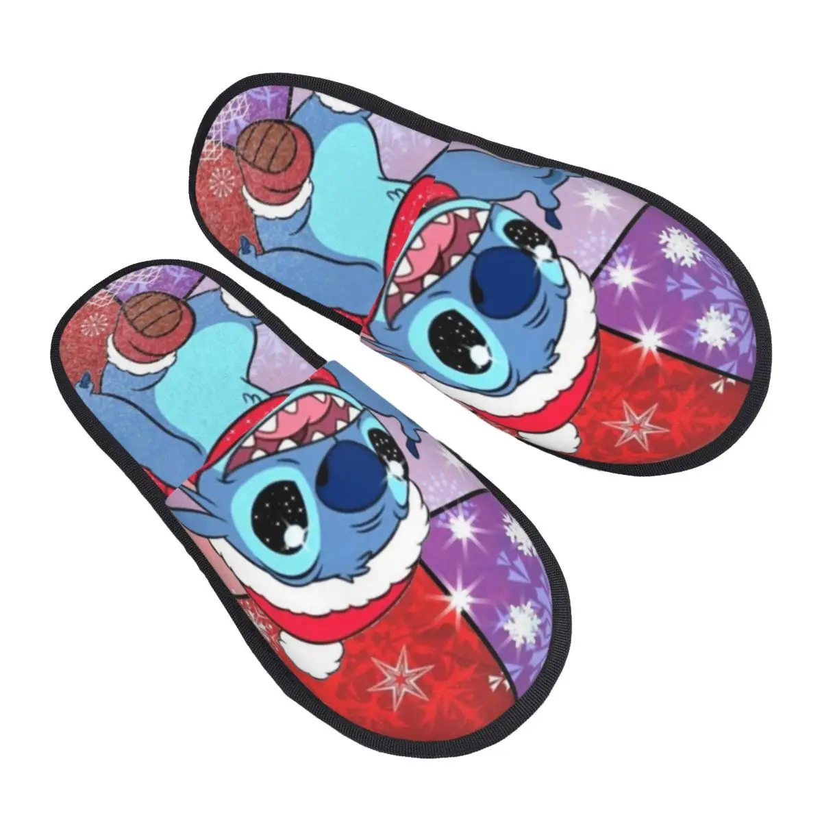 غرزة شبشب عيد الميلاد الأحمر داخلي شرائح رغوة الذاكرة الناعمة غير قابلة للانزلاق #1