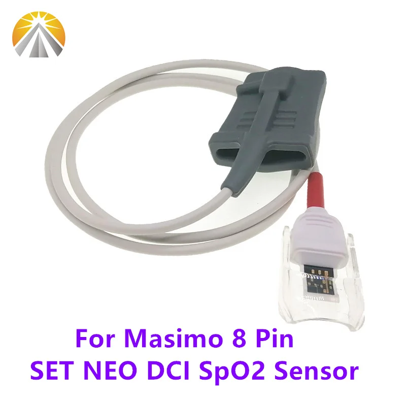 For  MA-SI-MO Tech RD Set 4003 Rainbow DCI-P Red Short Reusable SpO2 Sensor 8 Pin Adult Child Pediatric Neonate Size SAO2 Probe