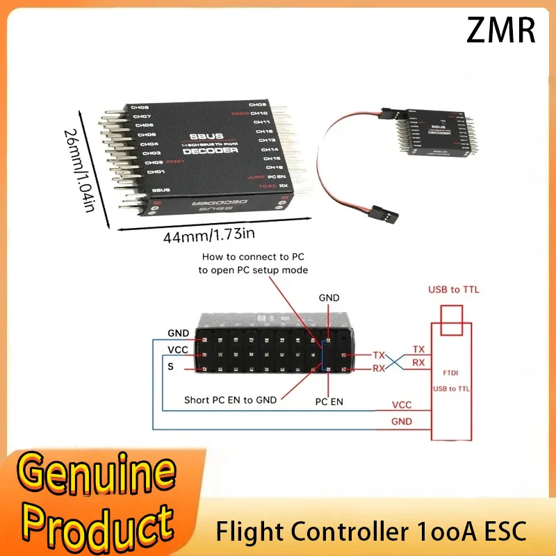 SBUS TO PWM/PPM DECODER Receiver DIY SBUS To 16 Channel PWM Converter 2 Way Ppm DIY Electronic Kit