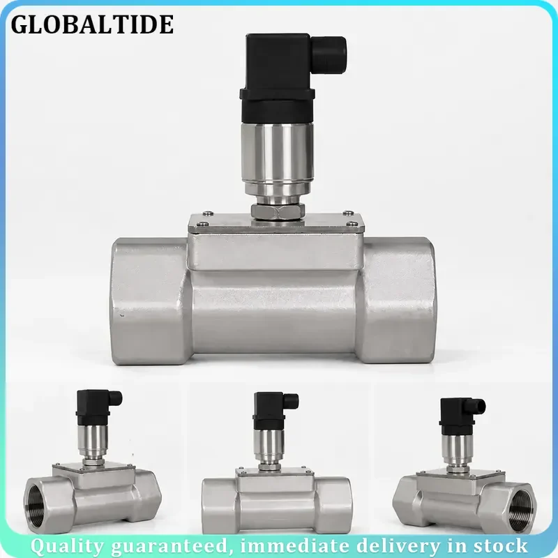 Stainless Steel Turbine Flow Meter 4-20mA Pulse Output Sensor for Water Diesel Methanol Liquid Flow Measurement