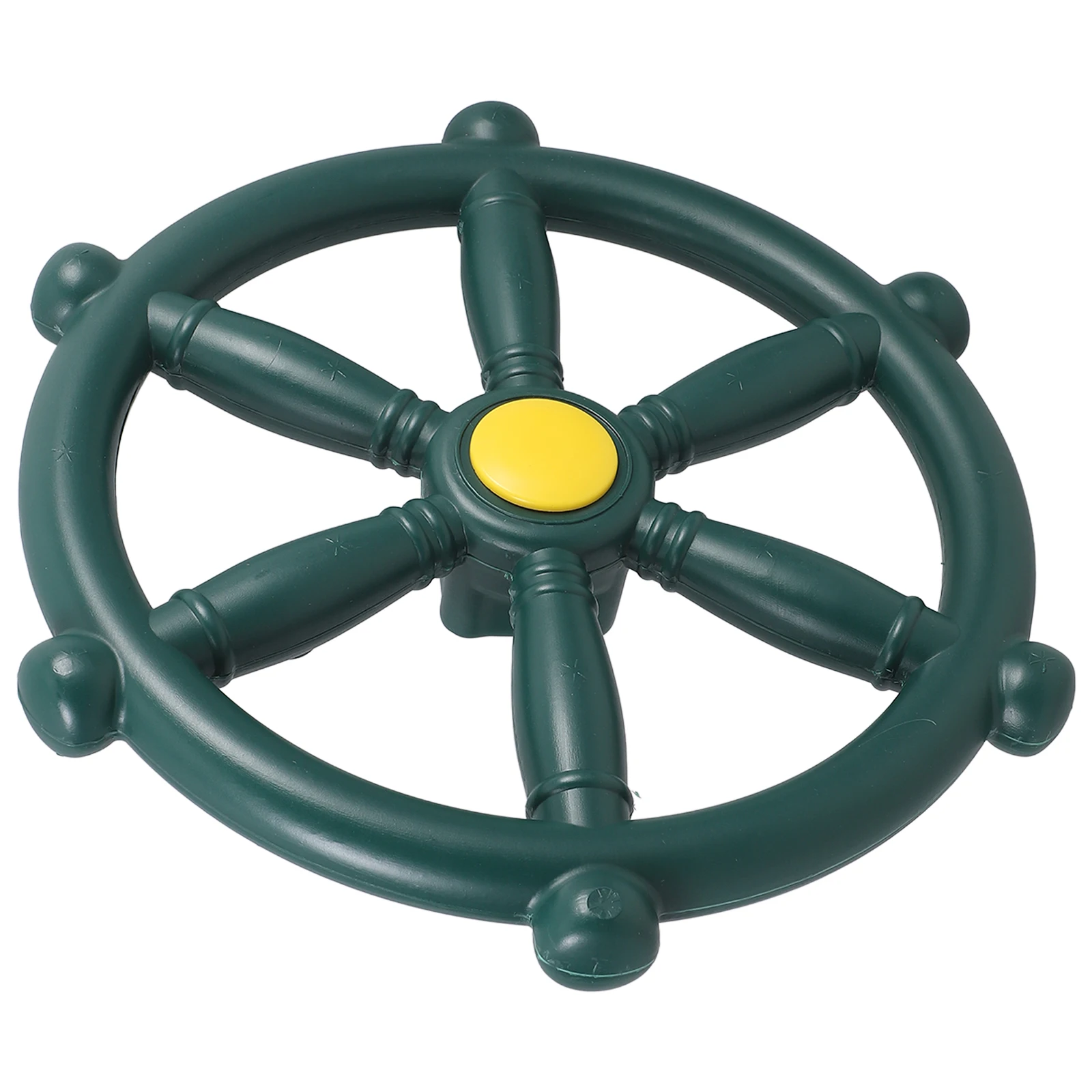 

Pirate Ship Swing Steering Wheel Toy PP Material Bright Color Easy Installation Backyard Playset Attachments Reusable