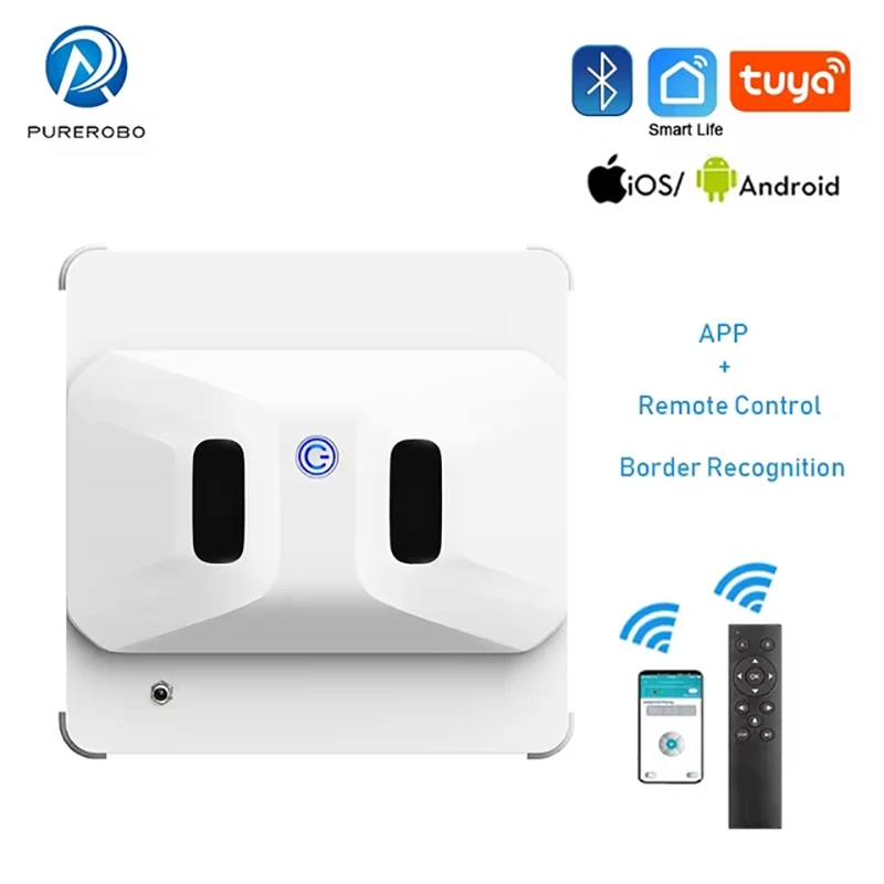 PUREROBO W-S3 Window Cleaning Robot With APP&Remote Control Smart Clean Glass Tile Wall Ultra-Quiet Square Cleaner Window Robot