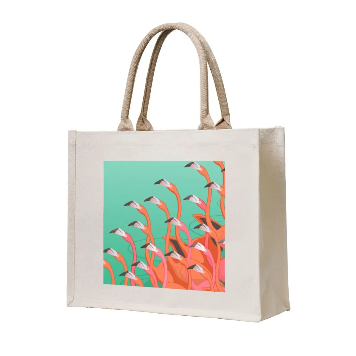 

Fresco of the flamingoes Tote Bag shopper bags Cloth bag Reusable bags the tote bag