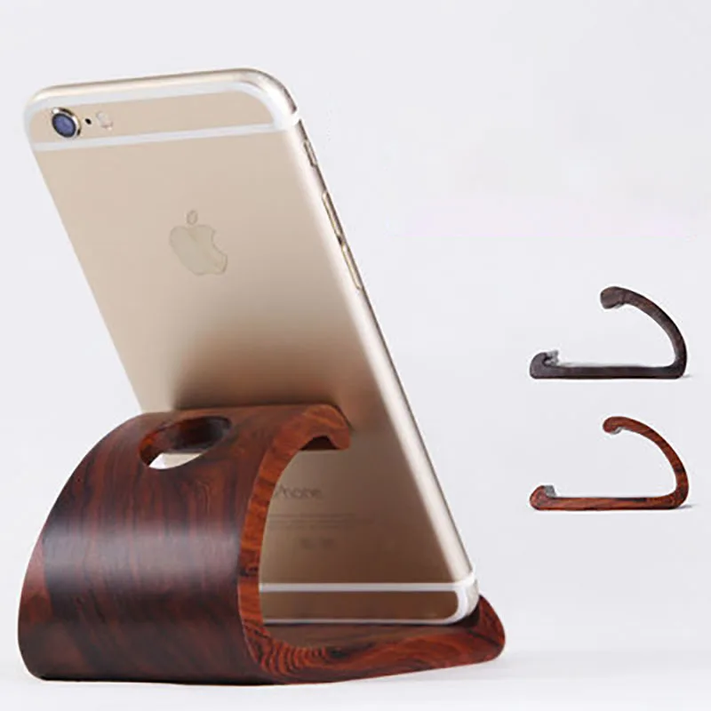 Rosewood Carving Crafts Ebony Mobile Phone Bracket, Desktop Decoration Ornaments, Solid Wood Acid Branch Wooden Bracket