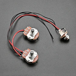 Guitar Wiring Harness Bass Wiring Harness Prewired Set 250K 1V1T Bass Parts for Precision Electric Bass Parts 24BD