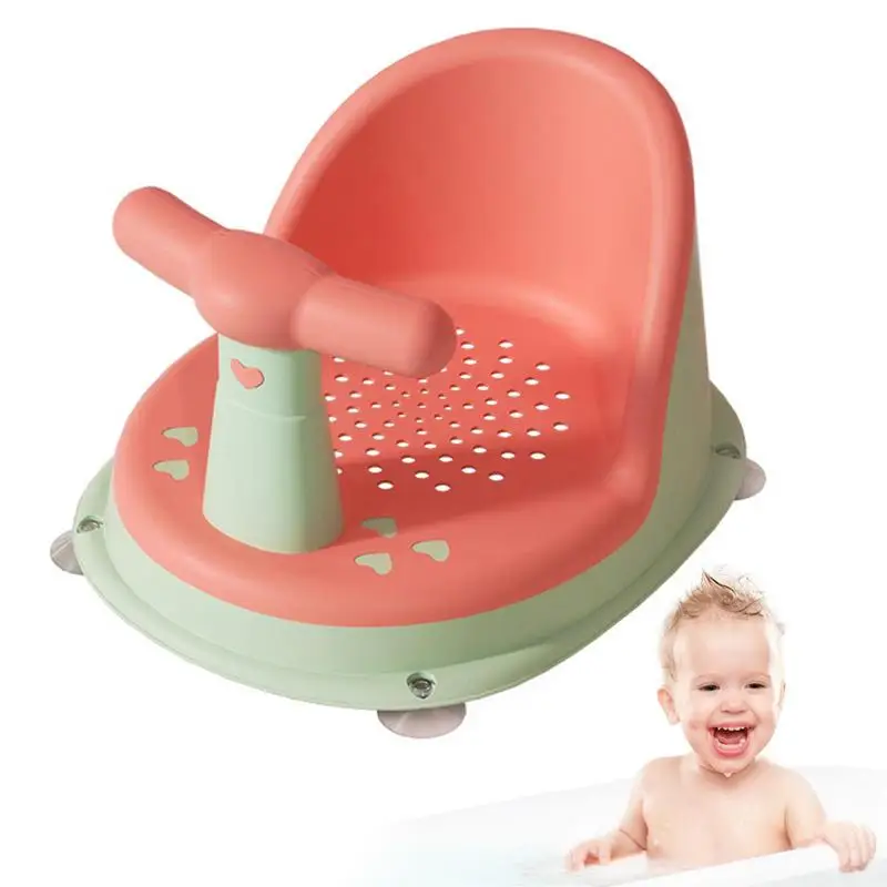 

Baby Bath Seat Chair Cute Tub Seat Safety Anti Slip Support With Backrest Support And Suction Cups For Babies Aged 6-18 Months