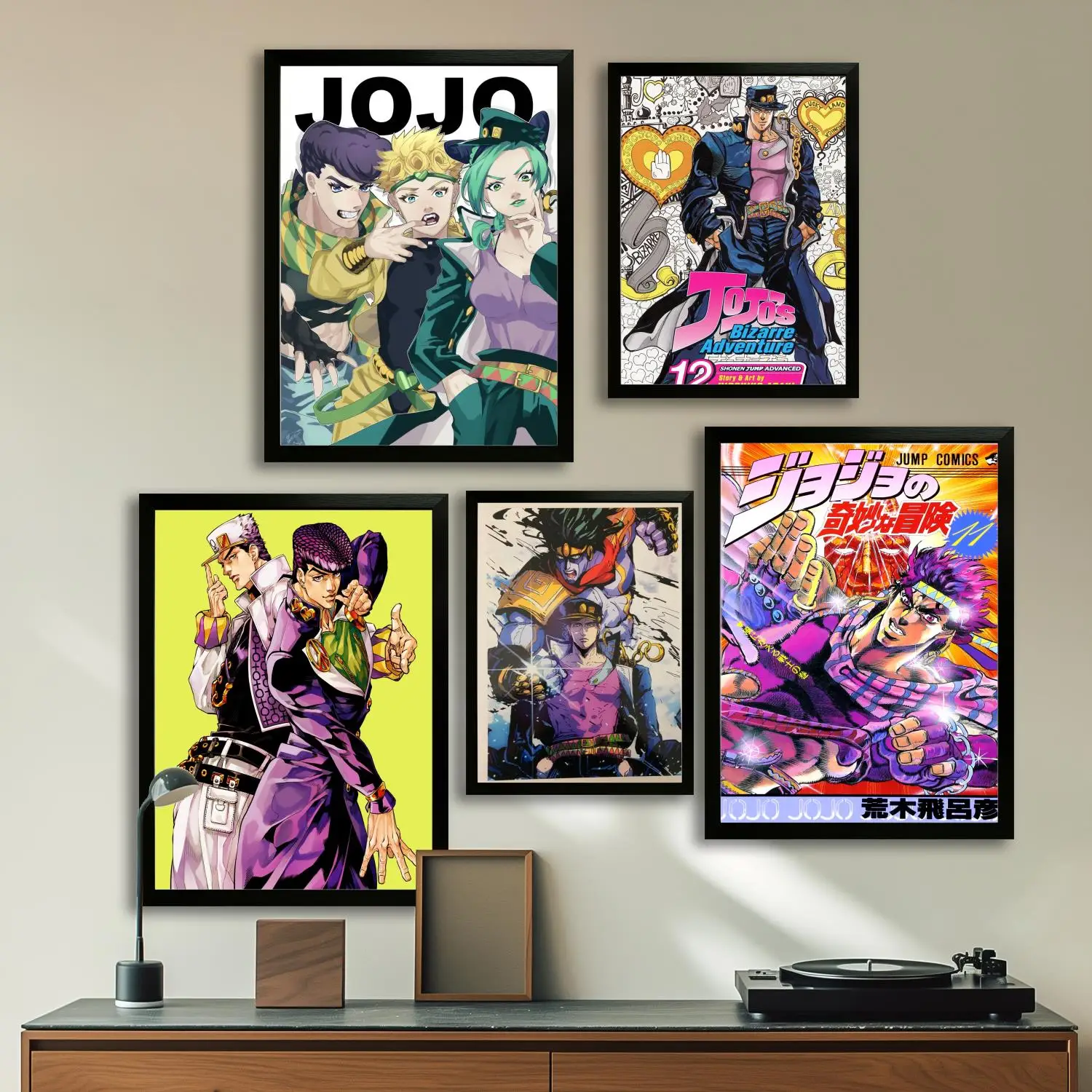 Jojo Bizarre Adventure Холст Художественный постер и настенная картина с принтом, современные семейные постеры для декора спальни, декоративная живопись Jojo Bizarre Adventure Холст Художественный постер и настенная картина с принтом, современные семейные постеры для декора спальни, декоративная живопись