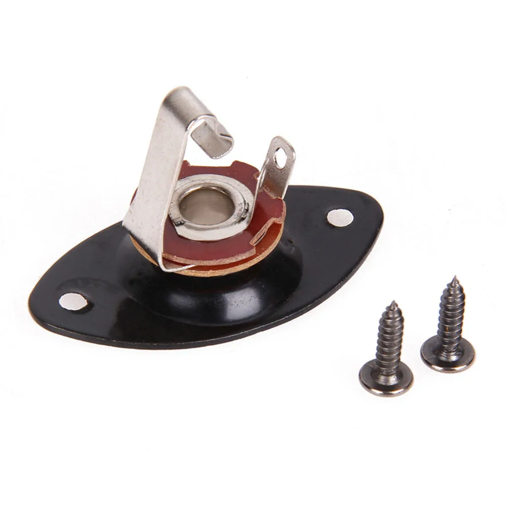 

3 set Electric Guitar Jack Socket Zinc Alloy Oval Input For Bass Pickup Replacement Guitar Accessories Instrument Parts