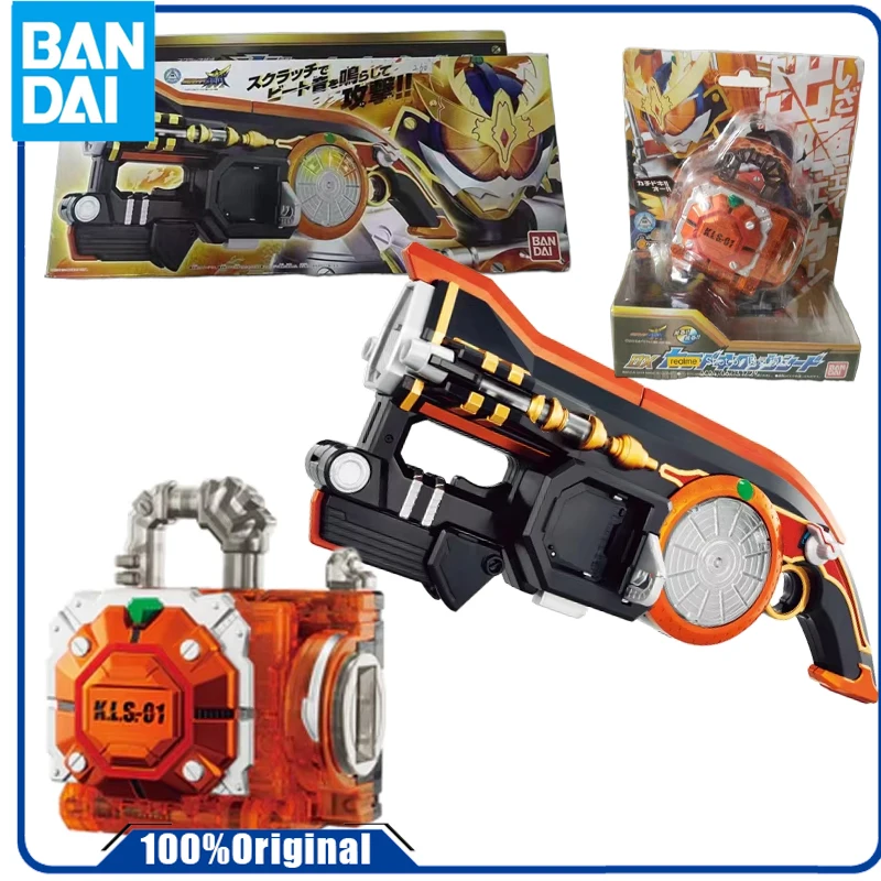 In Stock Genuine Bandai Original KAMEN RIDER DX EQUIPMENT KAMEN RIDER ARMOR DX ARQUEBUS BIG ORANGE DJ GUN Anime Action Figure  A