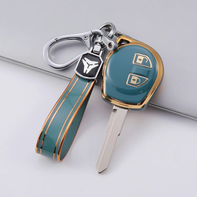 2 Buttons Fashion TPU Remote Key Fob Case Cover For Suzuki SX4 Window Vitara Amagatarai Swift Grand Liana Keychain Accessories