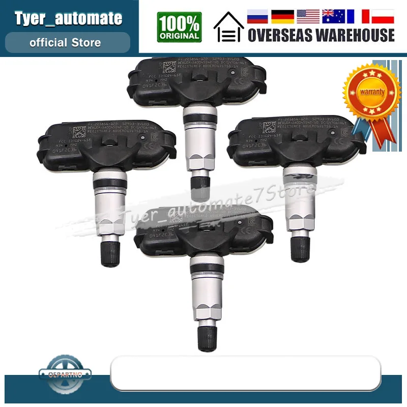 TPMS SENSOR FOR 2014-2021 HYUNDAI I40 (VF) TIRE PRESSURE SENSOR HYUNDAI 52933-3V600 529333V600 TPMS 434MHz TIRE SENSORS