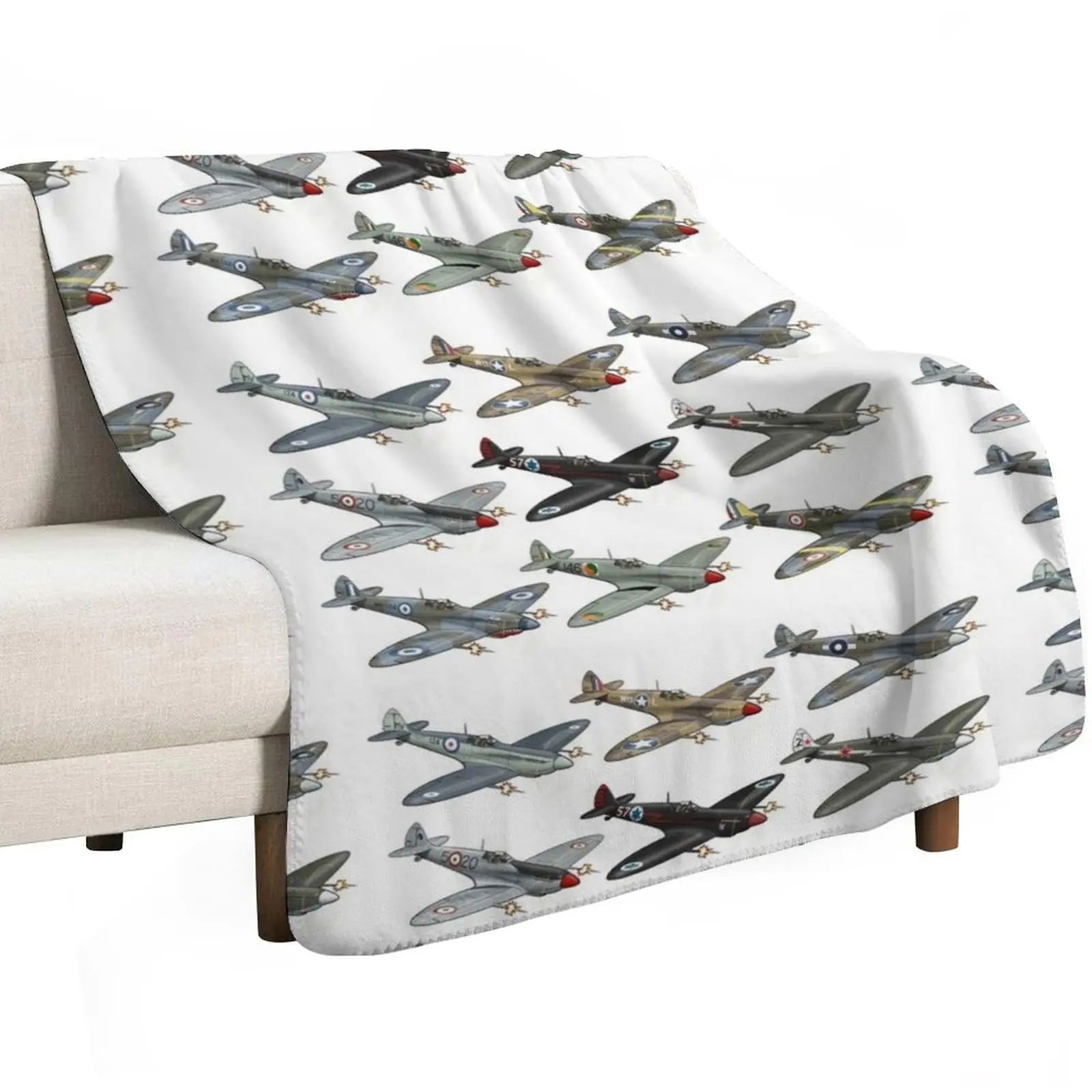 Spitfires of the world unite and take over! Throw Blanket bed plaid Bed blankets ands Sofa Plaid on the sofa Blankets