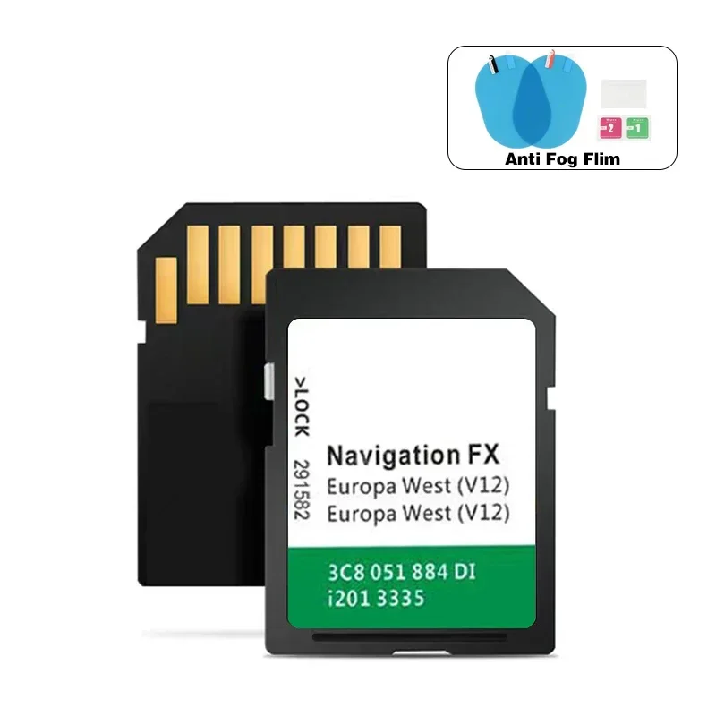 

SD Memory Card Navigation FX V12 Nav Systems Europe West Genuine for VW Map Card