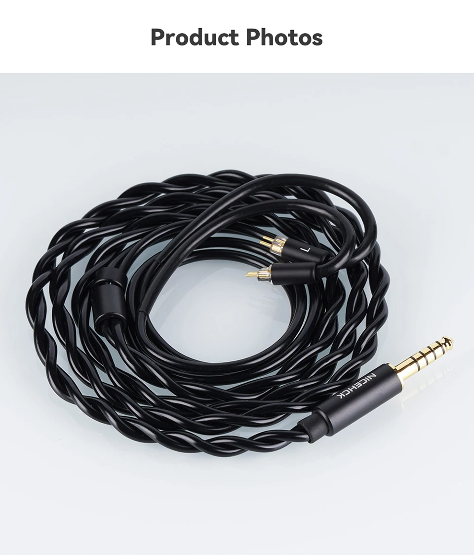 NICEHCK SincFirst HiFi Upgrade-Kabel 7N OFC IEM Kopfhörerkabel 4,4mm 2-Pin für DB2 Tears Conch SODA Starfield 2 WAN ER SG – Detail 7