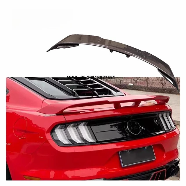 

Carbon GT350 Style Spoiler for Mustang 2015-2023 Upgrade GT350 Body Kit Mustang Rear Spoiler Wing