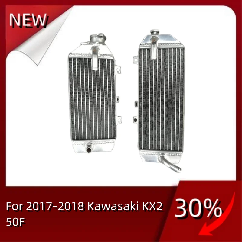 

Aluminum Radiator For 2017-2018 Kawasaki KX250F KX 250 F Cooler Cooling Coolant