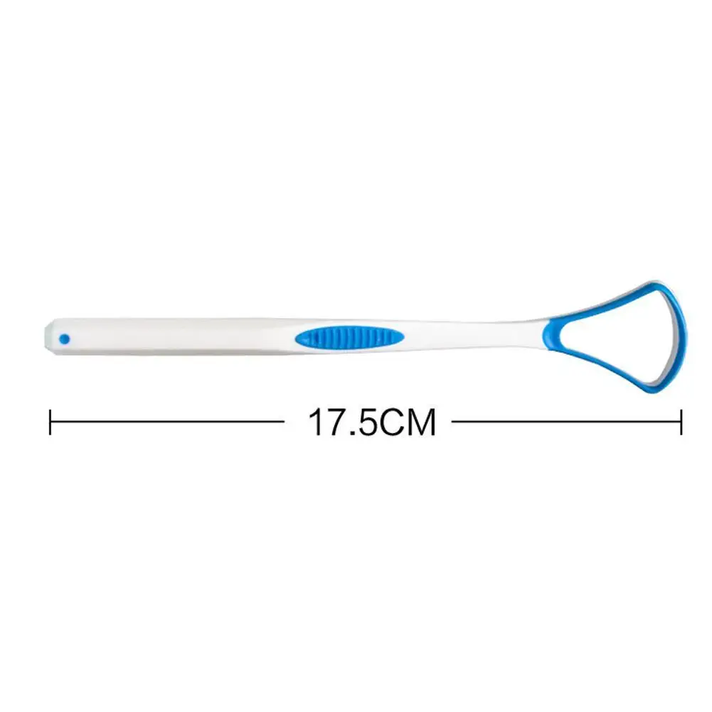 Plastic Tongue Cleaner Scraper Tounge Dental Care Hygiene 17.5*3.5CM Oral Mouth 1PC Randomy Color