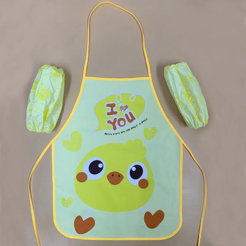 Baby Children Boy Girls Bibs New Cute Stuff Toddler Oil Resistant Waterproof Long Sleeve Art Smock Feeding Bib Apron for Kids