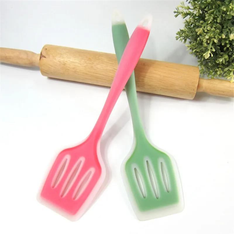 

1Pc Food Grade Silicone Spatula Kitchen Utensils Meats Pastry DIY Non-Stick Pan Slice Truner Cooking Tool