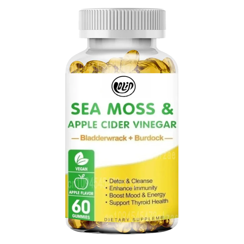 Organic Seaweed Gummies - Irish Seaweed+Bladder+Burdock Root+Apple Vinegar - Supports Immune and Digestive Health