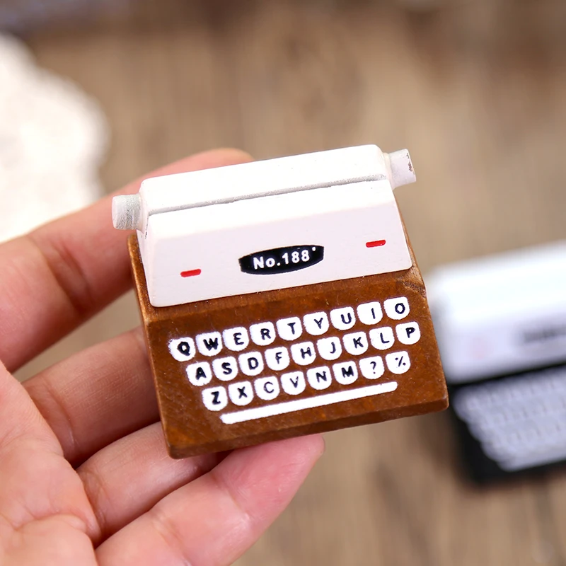 1Pc Multifunction Typewriter Shape Notes box Photo folder Signboard Daily Memos clip Journal Office stationery school supplies