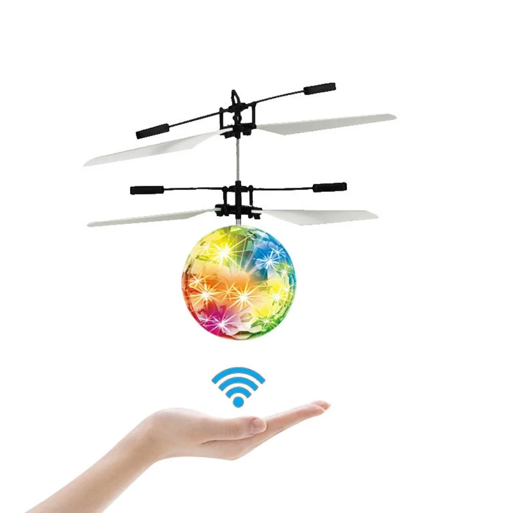 Children's Toy Induction Colorful Crystal Ball Gyroscope Intelligent Induction Floating Ball Luminous Toy