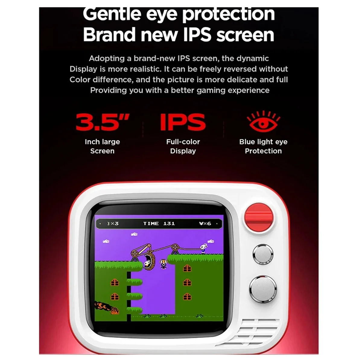 2025+H7 Retro Video Handheld Game Console 3.5-Inch HD Built-in 749 Games Video Dual Gamepad Handheld Game Console