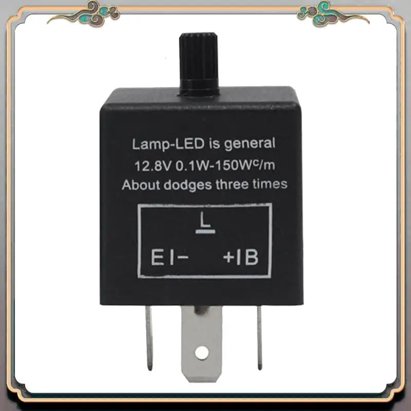 A73Q-1 Piece Universal 12V 3 Pin CF14 Motorcycle LED Flasher Blinker Relay Black Automobile Turn Signal Light Relay Motorcycle S