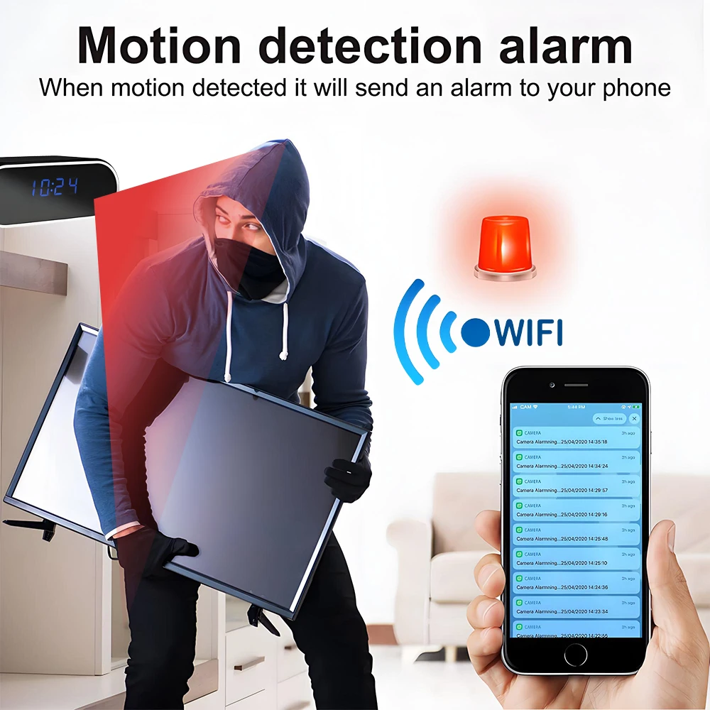 New 4K HD WiFi Wireless Mini Camera, Supporting Remote Viewing, Infrared Night Vision, Motion Detection, and Home Mini Cameras gallery 1