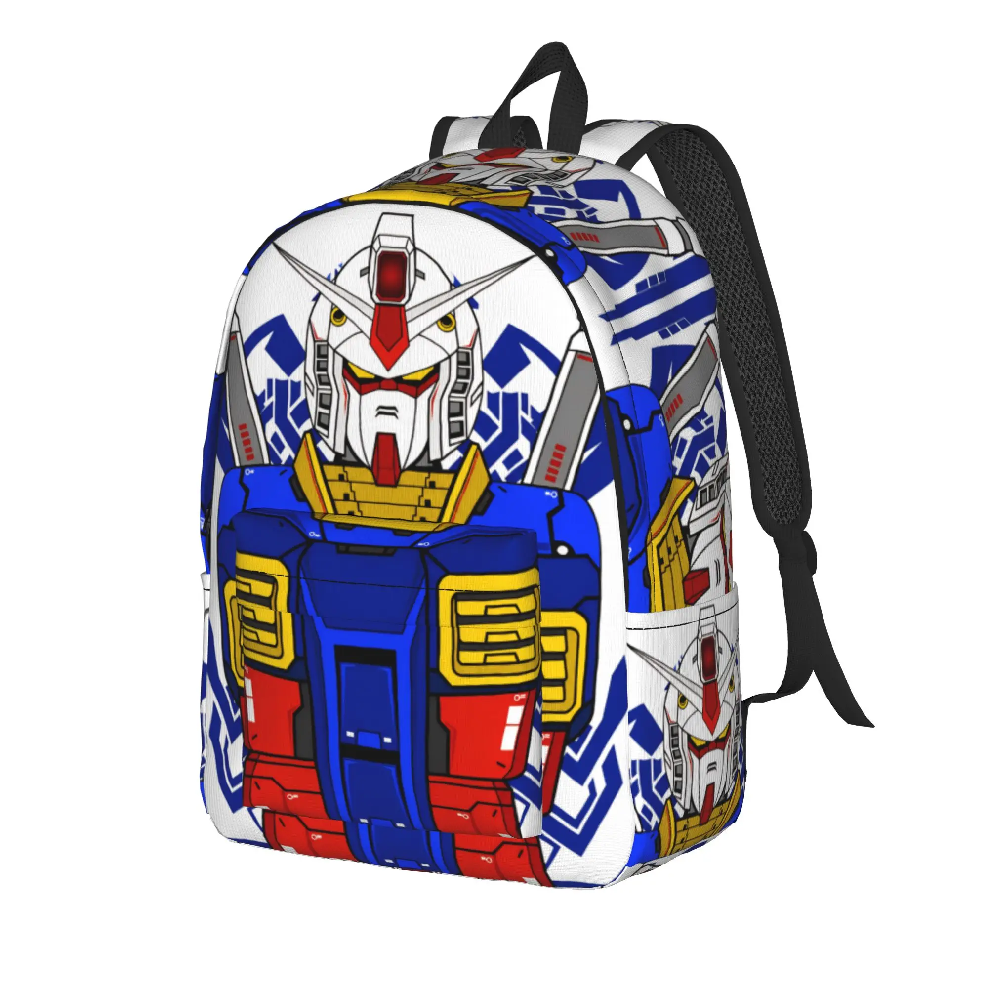 mobile suit gundams Backpack for Men Women Casual High School Work Daypack  Laptop Canvas Bags Outdoor
